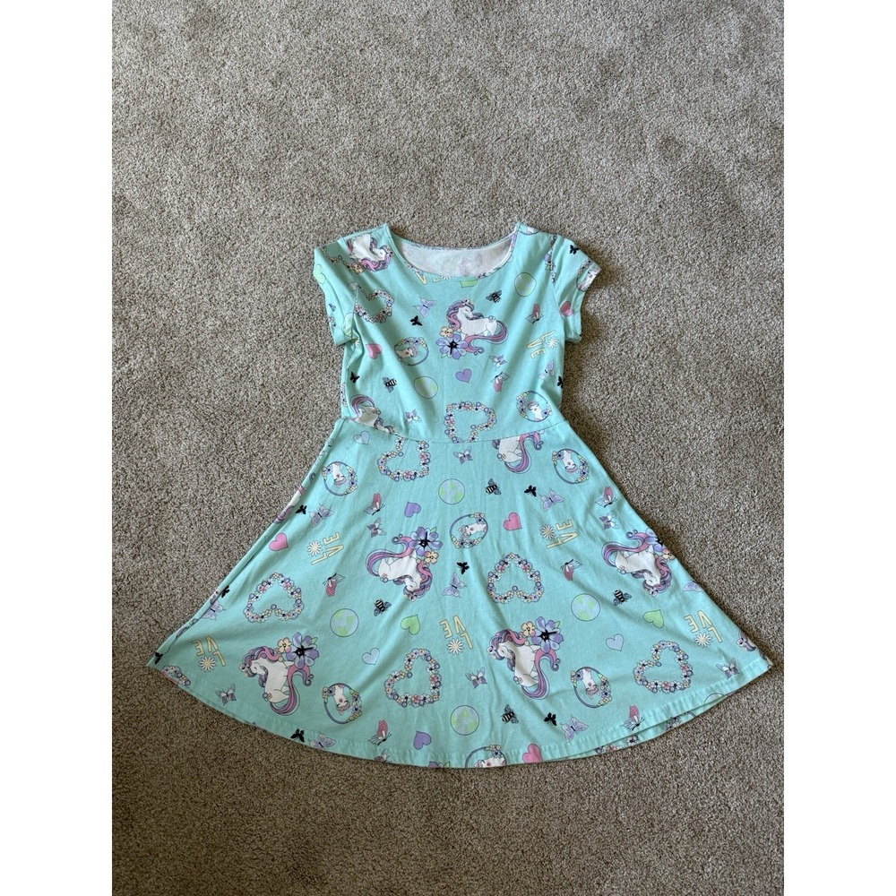 The Place Girls Llama Unicorn Dress Size XL 14 Super Cute Summer Dress